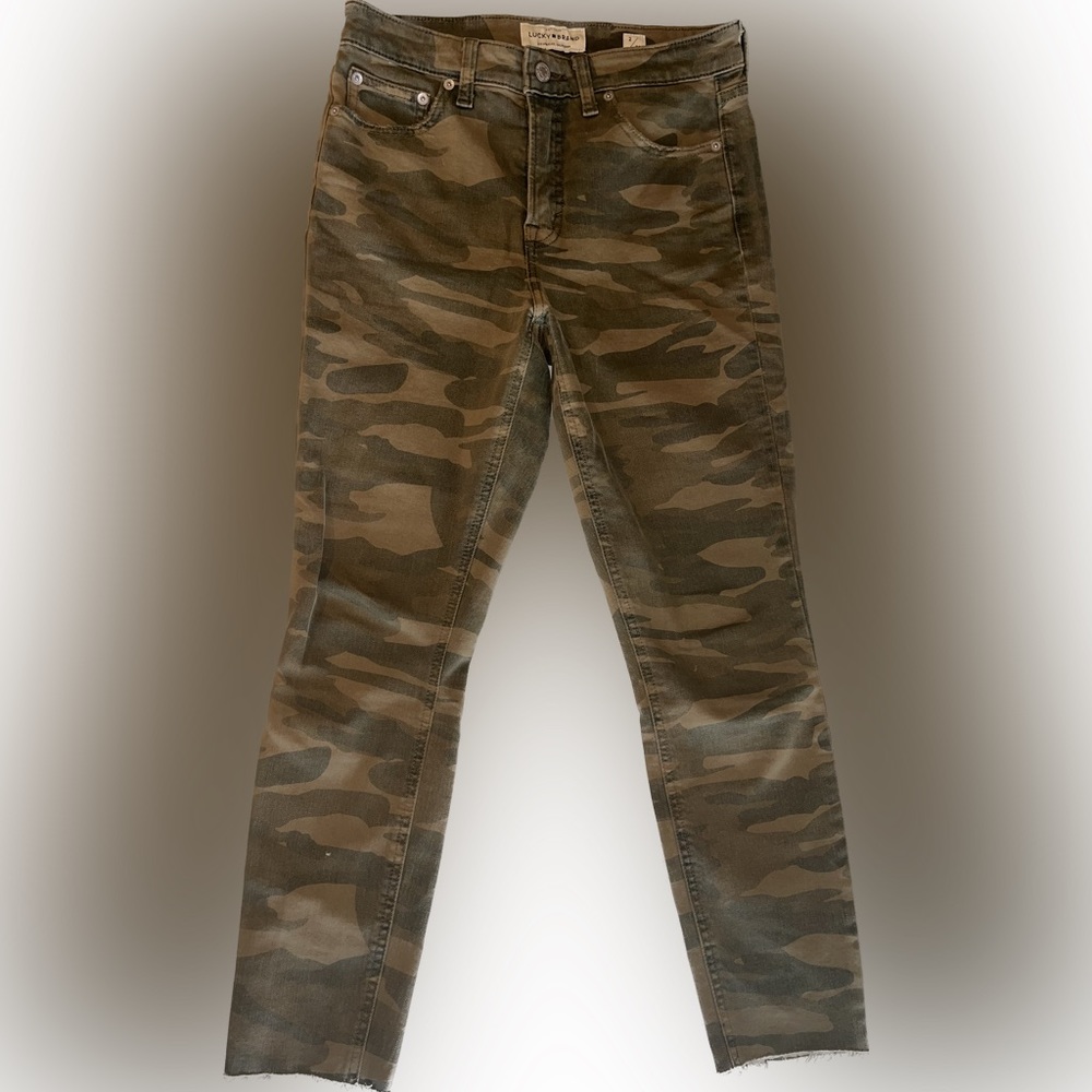 Lucky Brand Women’s Size 2 / 26 Camouflage Bridgette Crop Skinny Jeans